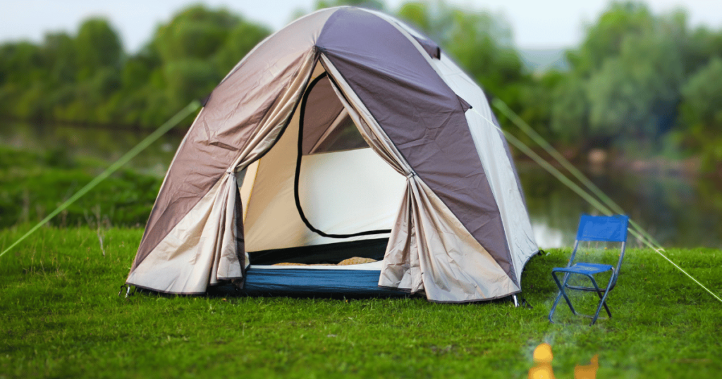THIS IS AN IMAGE OF A TENT