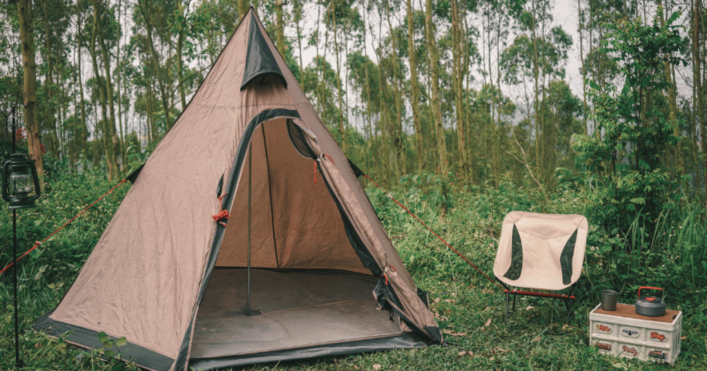 THIS IS AN IMAGE OF A TEPEE TENT