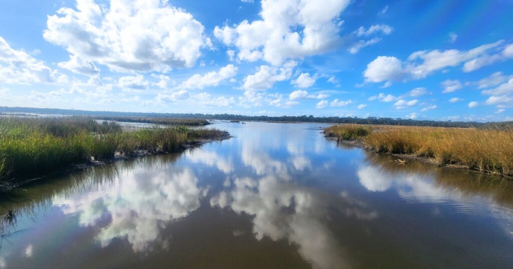 HIDDEN GEM GUIDE ST. AUGUSTINE THIS IS AN IMAGE OF THE INTRACOASTAL WATERWAY IN VILANO BEACH