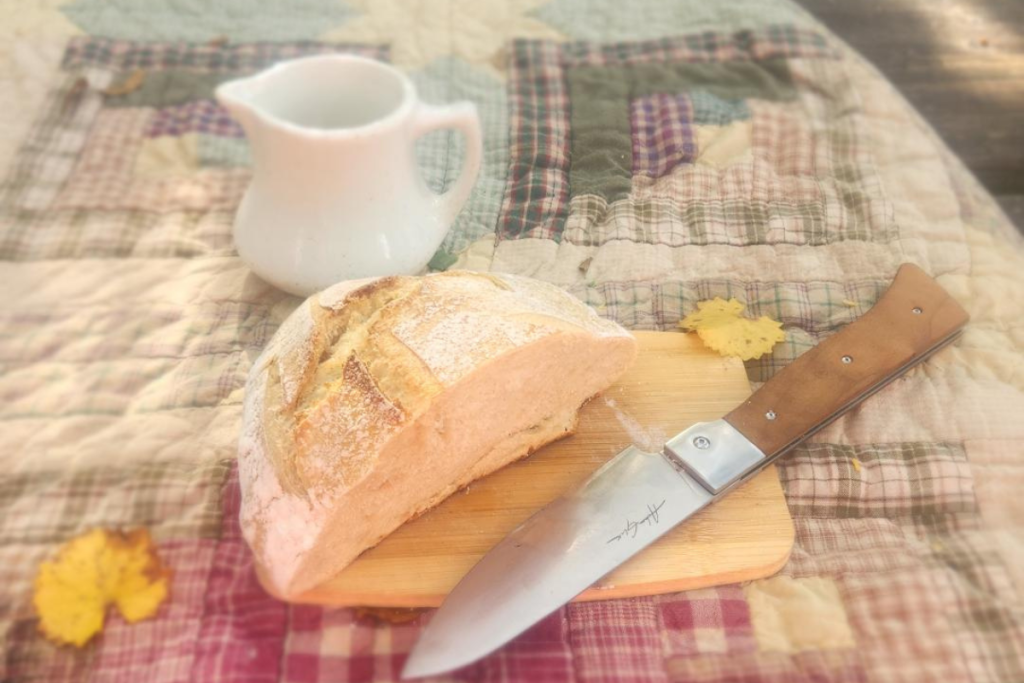 BEST CAMPFIRE FOOD TABLE WITH BREAD
