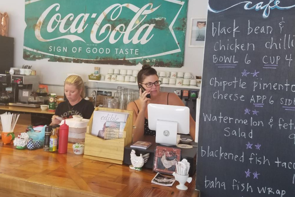 Blue Hen Cafe: St. Augustine’s Best Breakfast Spot THIS IS AN IMAGE OF INSIDE THE BLUE HEN AND THE COCA-COLA SIGN