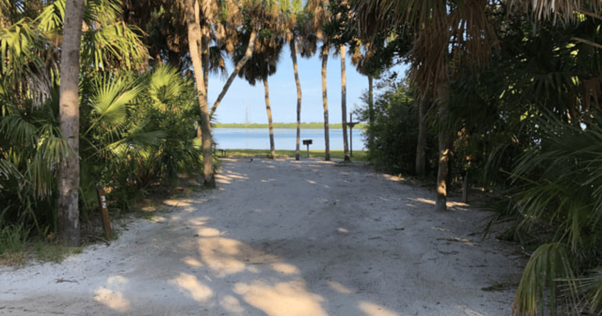 BEAUTIFUL CAMPING AT FORT DE SOTO CAMPGROUND CAMPSITE ON WATER