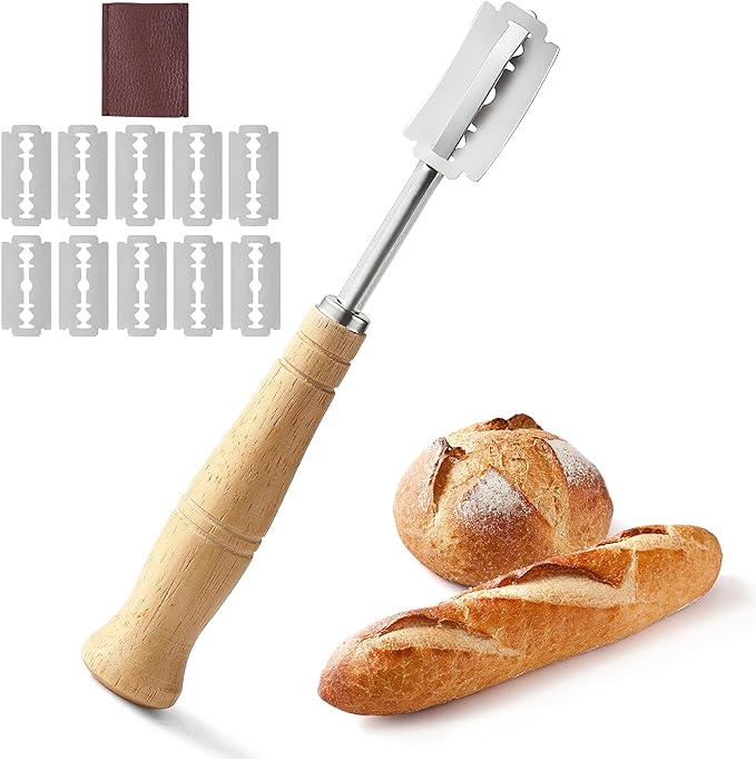 Bread Lame, Stainless Steel Bread Lame Dough Scoring Tool, Premium Sourdough Scoring Tool, Bread Scorer with 10 Razor Blades
Brand: Lccowot