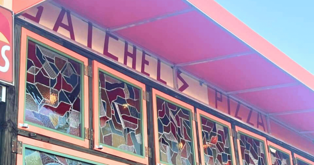 STAINED GLASS AT SATCHEL'S PIZZA IN GAINESVILLE FL