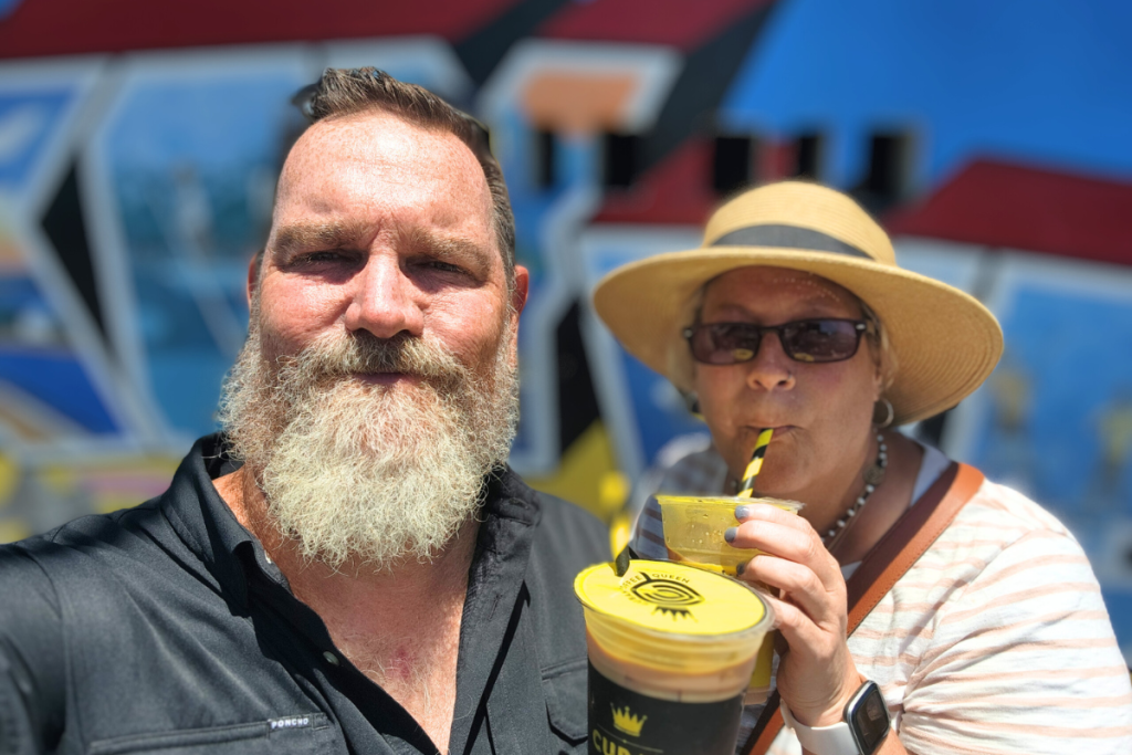 cuban coffee queen key west's best brew in paradise couple drinking iced coffee