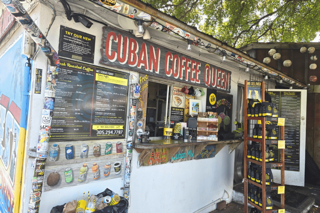 cuban coffee queen key west's best brew in Paradise Cuban Coffee Queen shack