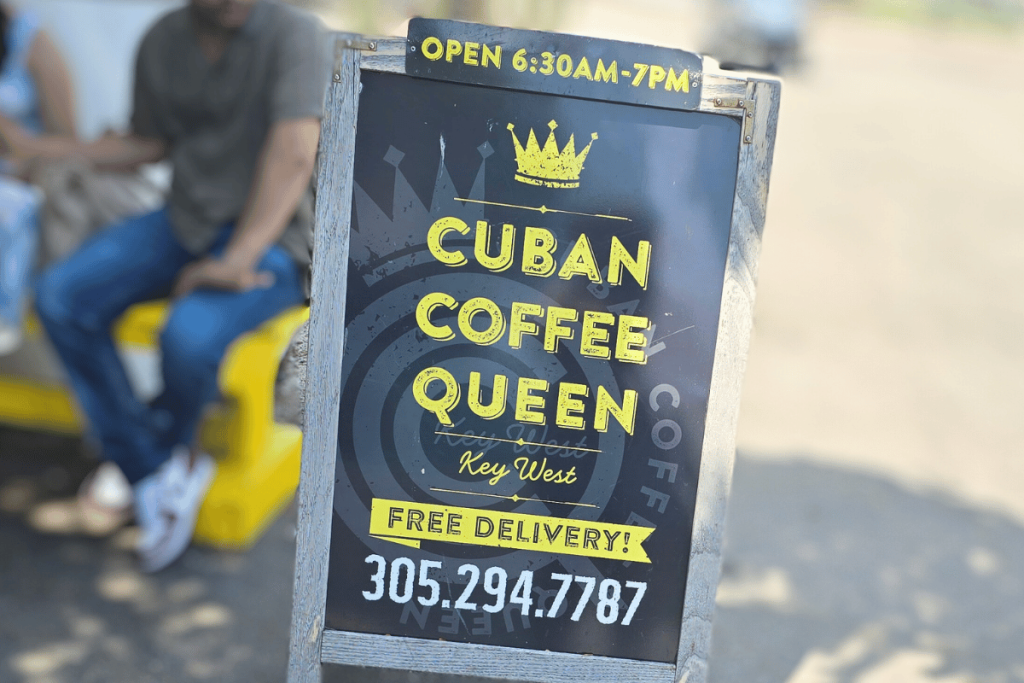 cuban coffee queen key west's best brew in paradise sign