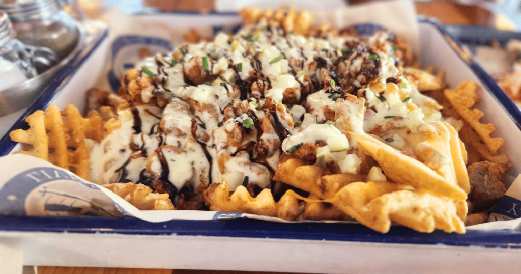 St. Augustine Nights of Lights Christmas in Florida loaded fries