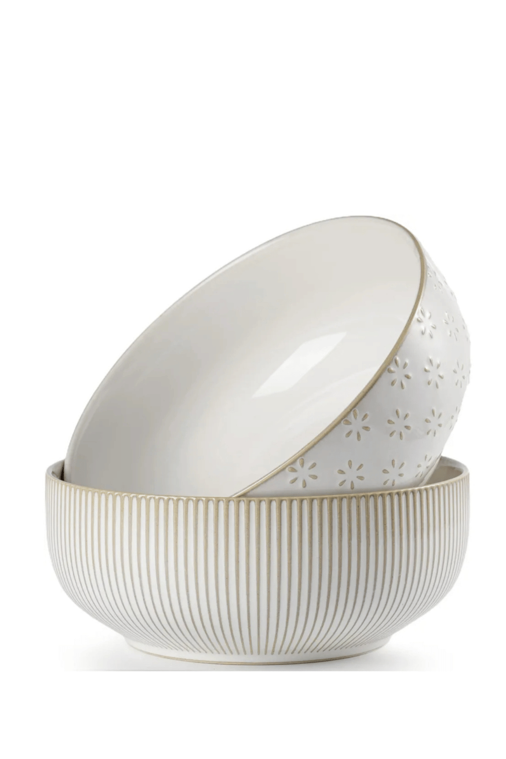 FARMHOUSE LARGE WHITE BOWLS