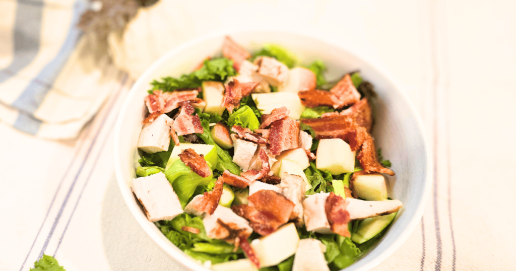 FLORIDA FALL HARVEST SALAD bacon and chicken added to salad