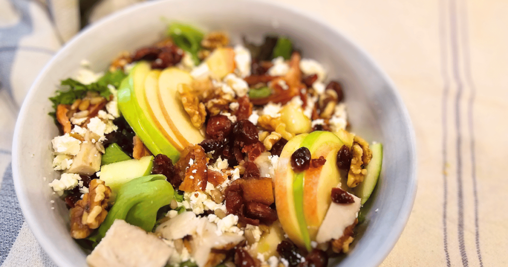 FLORIDA FALL HARVEST SALAD salad in white bowl