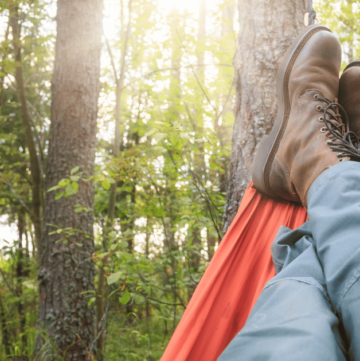 10 BEST STOCKING STUFFERS IDEAS FOR THE CAMPING LOVER MAN IN HAMMOCK