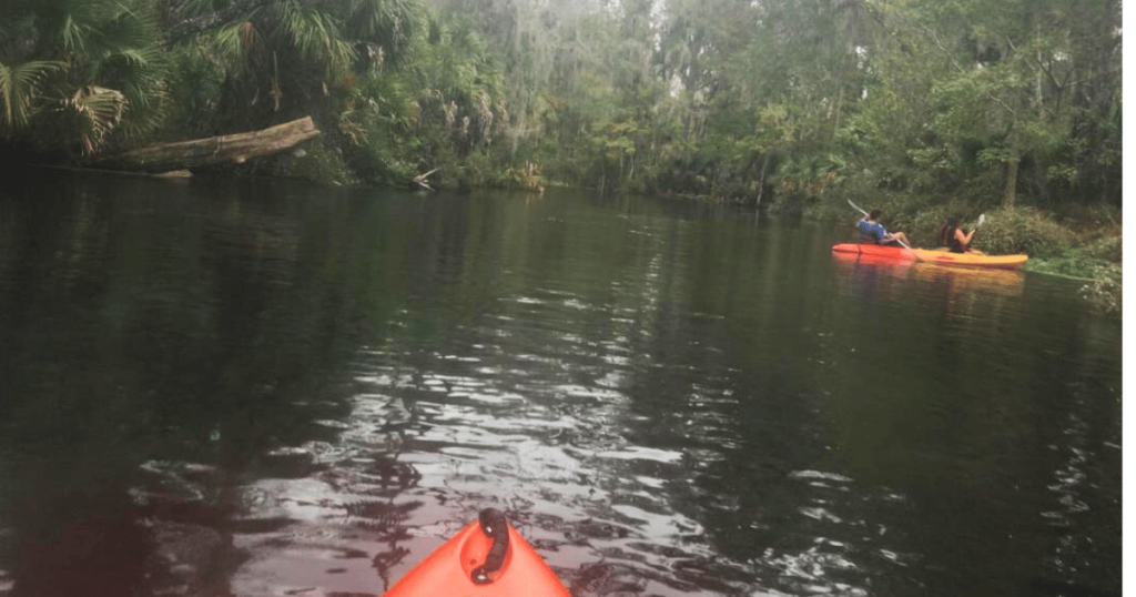 FALL OUTDOORS IN FLORIDA GUIDE TO AUTUMN ADVENTURES kayak on the river