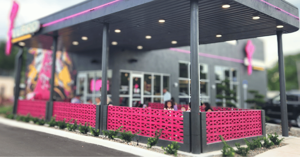 outside of lovebird almost famous chicken