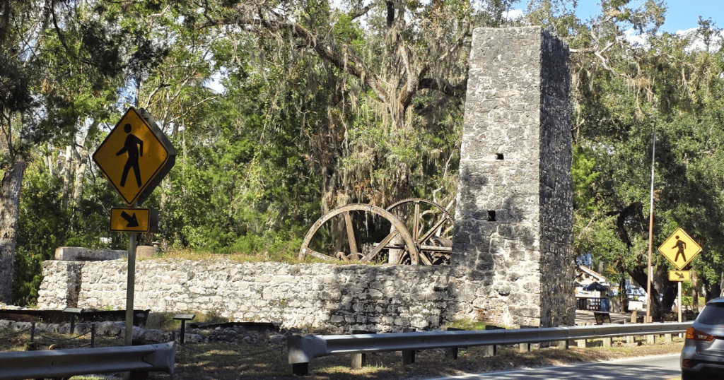 Ultimate Florida day trip to Homosassa, Florida Yulee sugar mill ruins.