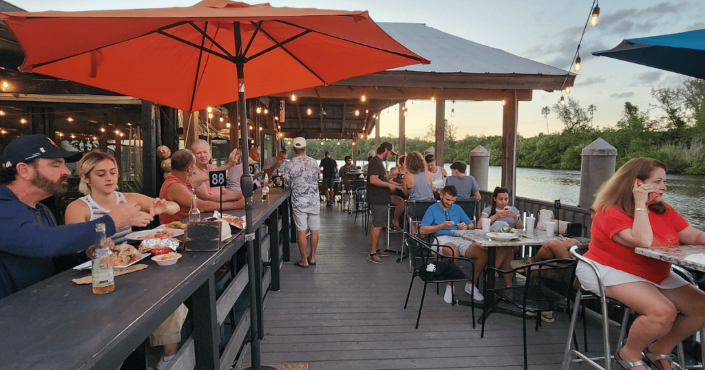 BEST SEAFOOD DIVES IN FLORIDA PATIO AT CAMELLIA STREET GRILLE