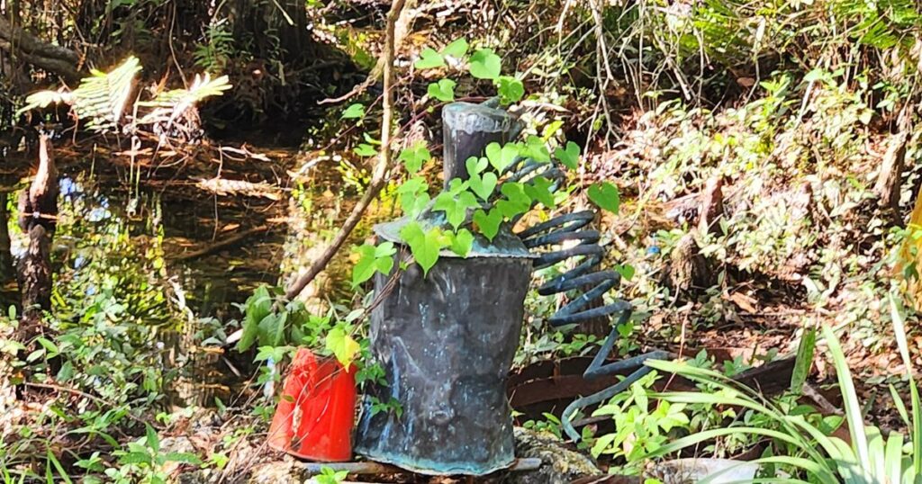 this is an image of an old moonshine still in the everglades