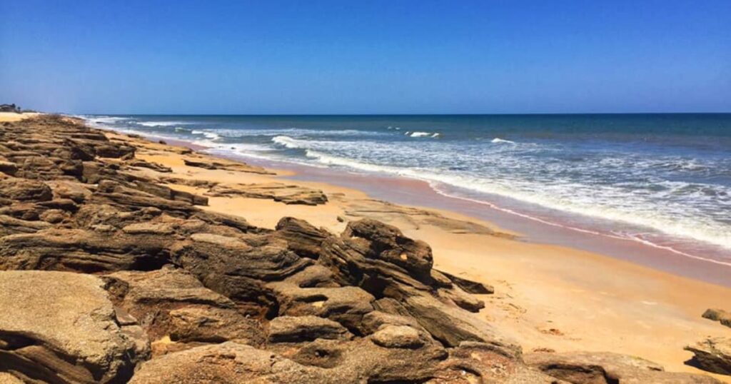 this is an image of the beach at washington oaks state park