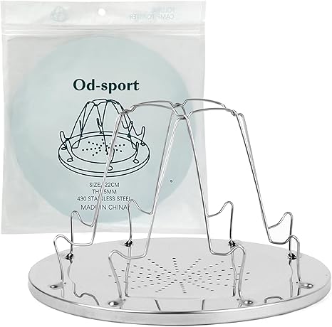 Folding Camp Stove Toaster, Stainless Steel 4 Slice Propane Bread Toaster, Portable Backpacking Outdoor Toaster Rack Holder for Camping Fishing Hiking
