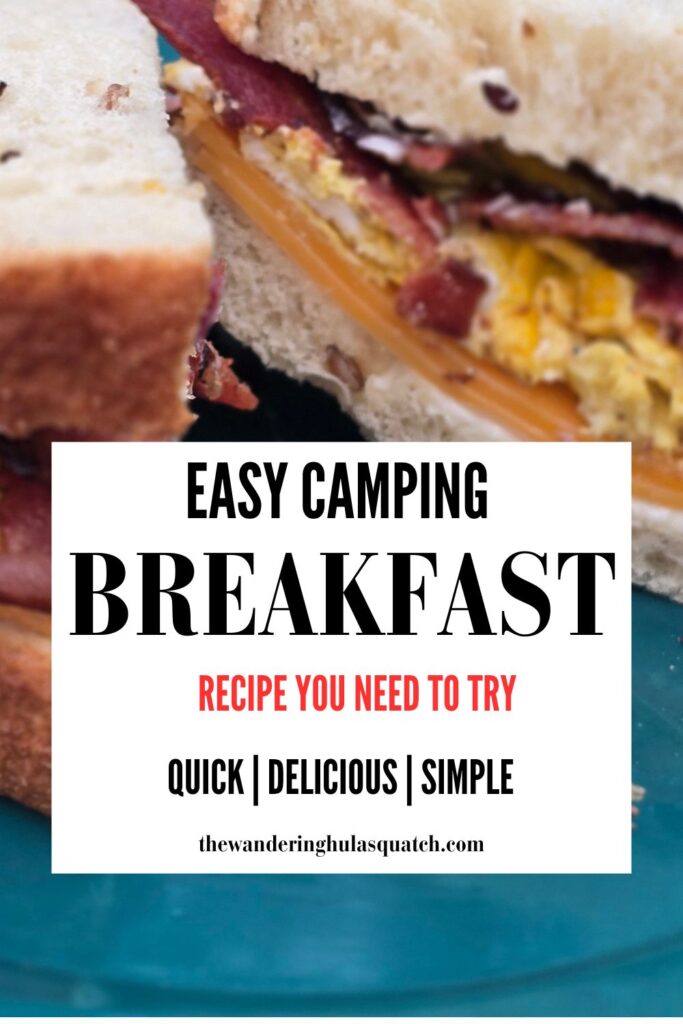 Easy Camping Breakfast Sandwich THIS IS AN IMAGE OF A PINTEREST PIN