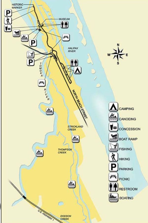 TOMOKA STATE PARK THIS IS AN IMAGE OF THE TOMOKA STATE PARK MAP