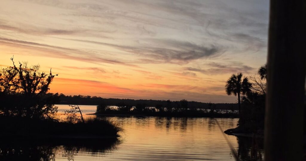 TOMOKA STATE PARK THIS IS AN IMAGE OF THE SUNSET