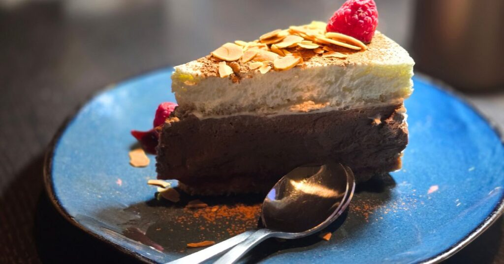 ST. AUGUSTINE HIDDEN GEM RESTAURANT WITH A VIEW IMAGE OF THE AMERETTO CHOCOLATE PIE
