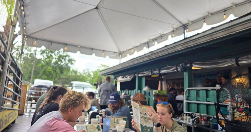 FLORIDA CRACKER KITCHEN. THIS IS AN IMAGE OF THE OUTSIDE DINING