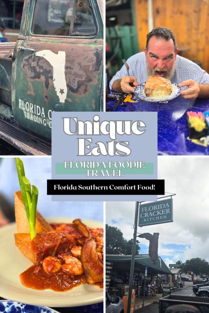 FLORIDA CRACKER KITCHEN PINTEREST PIN WITH IMAGES OF FOOD