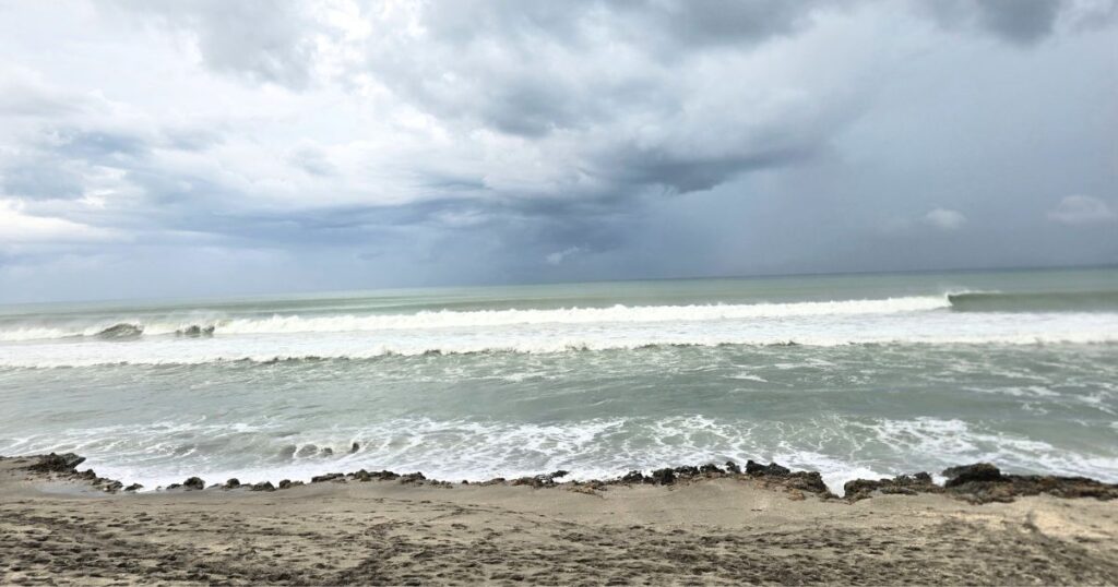 Unique beaches in Florida BEACH ON STORMY DAY