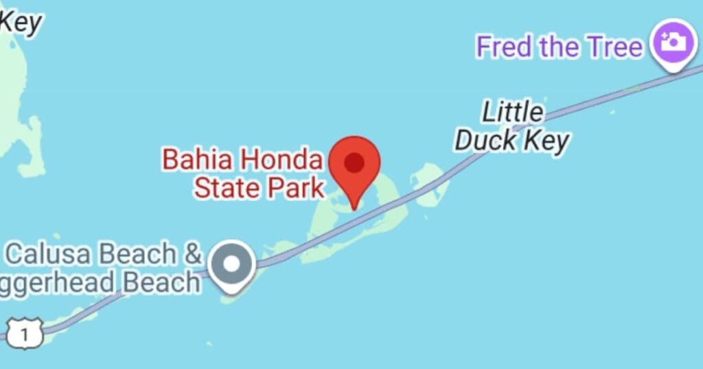 Secluded Bahía Honda State Park on Little Duck Key, Florida, popular for outdoor activities and nature exploration.